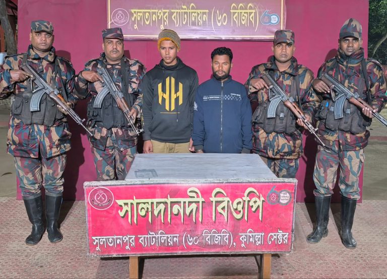 বিজিবির হাতে ভারতীয় ২ নাগরিক আটক