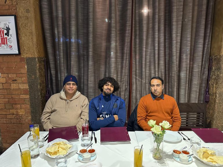 হামজা চৌধুরীর সাথে বাফুফে সভাপতির সাক্ষাৎ