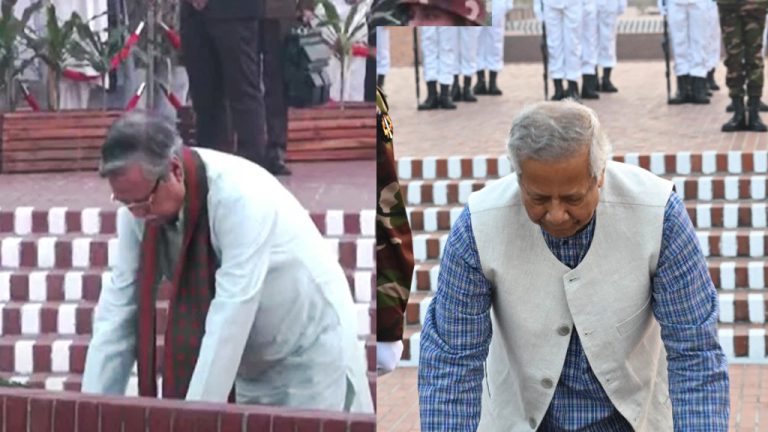 জাতীয় স্মৃতিসৌধে রাষ্ট্রপতি ও প্রধান উপদেষ্টার শ্রদ্ধা নিবেদন