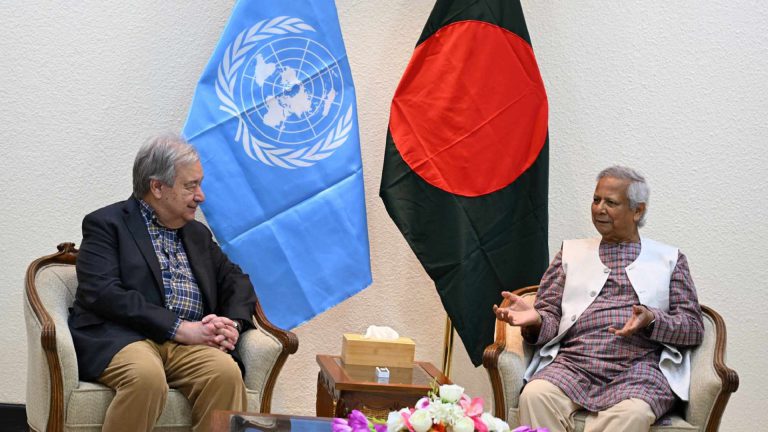 প্রধান উপদেষ্টার সঙ্গে বৈঠকে জাতিসংঘ মহাসচিব