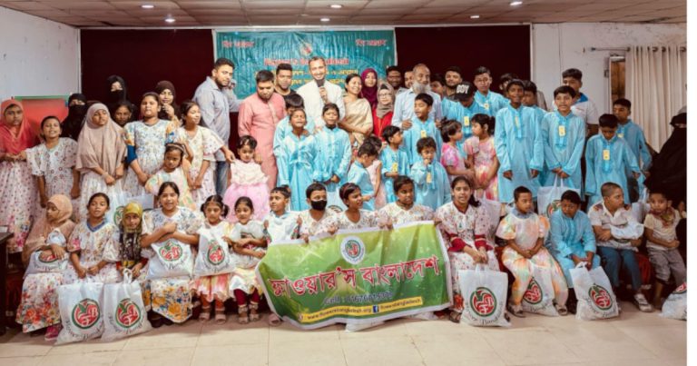 সুবিধাবঞ্চিত শিশুদের পাশে ‘ফ্লাওয়ার্স বাংলাদেশ’