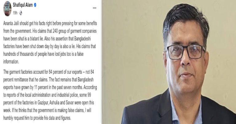 অনন্ত জলিলের দাবি মিথ্যা: প্রেস সচিব
