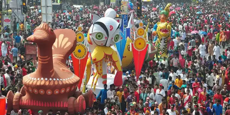 বদলে গেল মঙ্গল শোভাযাত্রার নাম