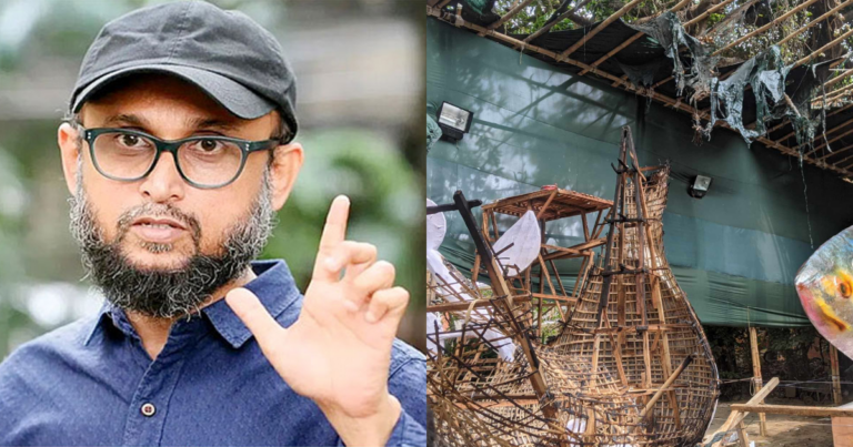 শেখ হাসিনার দোসররা চারুকলায় ‘ফ্যাসিবাদের মুখাকৃতি’ পুড়িয়েছে: ফারুকী