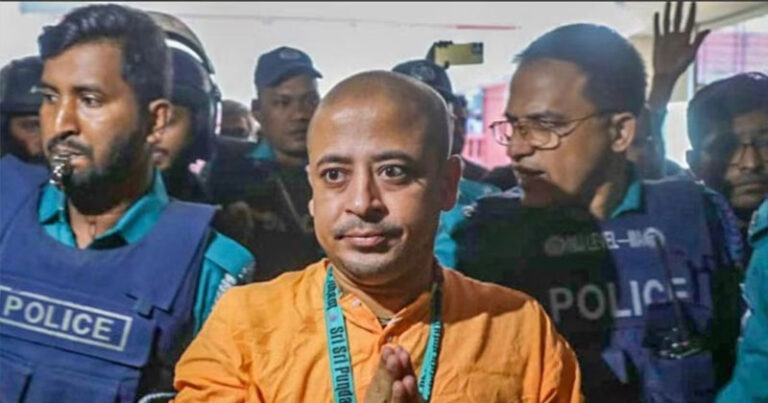 আইনজীবী হত্যা মামলায়  গ্রেপ্তার দেখানো হলো চিন্ময় দাসকে