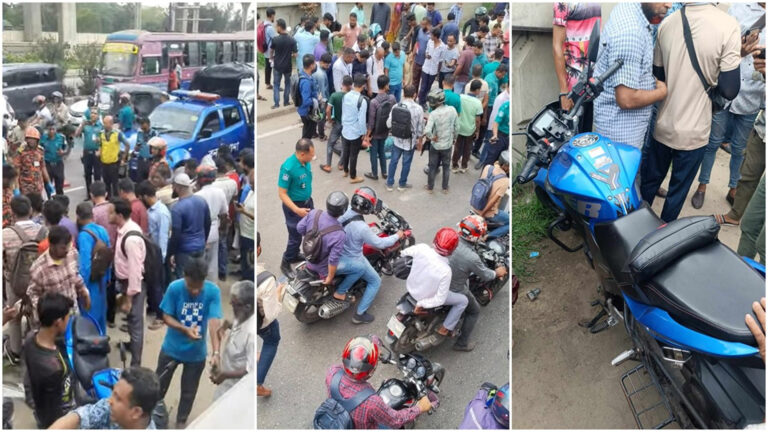 বনানীতে ট্রাকচাপায় ২ মোটরসাইকেল আরোহী নিহত