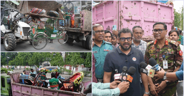রাজধানীর মূল সড়কে কোনো রিকশা চলতে পারবে না: ডিএনসিসি প্রশাসক
