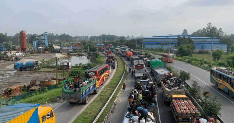 ঈদযাত্রা: ঢাকা-টাঙ্গাইল-যমুনা সেতু মহাসড়কে ২৩ কিলোমিটার যানজট