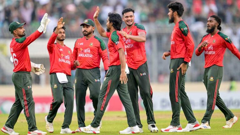 ইমনের ব্যাটিং তাণ্ডবে ৯ বছর পর জয়ের খরা কাটাল বাংলাদেশ