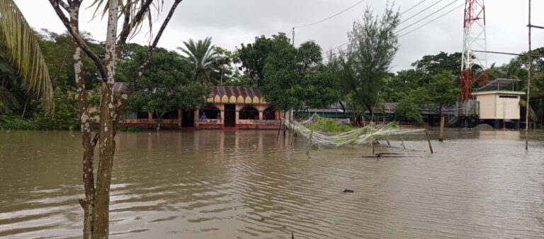 নোয়াখালীর নিম্নাঞ্চল প্লাবিত, ভাঙনের মুখে শতাধিক বাড়িঘর