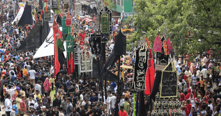 তাজিয়া মিছিলে যেসব জিনিস বহন নিষিদ্ধ