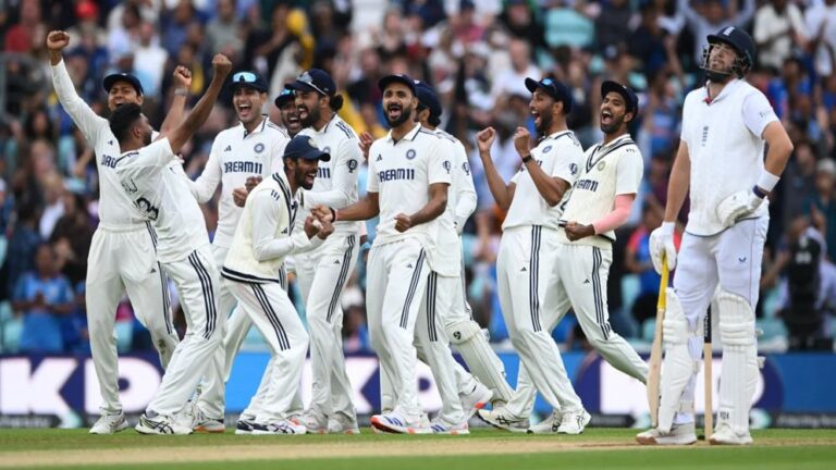 ওভালে ভারতের অবিশ্বাস্য জয়, ইতিহাস গড়া হলো না ইংল্যান্ডের