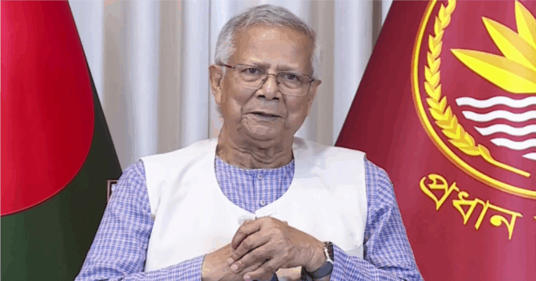 জাতির উদ্দেশে ভাষণ দিচ্ছেন প্রধান উপদেষ্টা