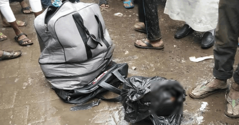 ট্রাভেল ব্যাগে মিলল অজ্ঞাত ব্যক্তির খণ্ডিত মরদেহ