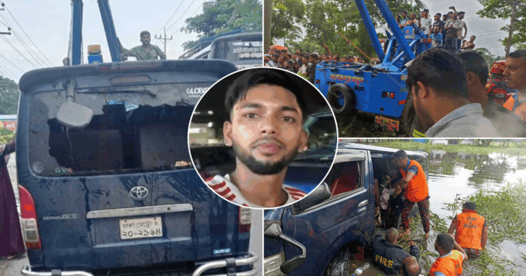 মাইক্রোবাস খালে পড়ে ৭ জন নিহতের ঘটনায় সেই চালকের বিরুদ্ধে মামলা