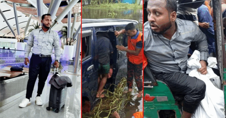 প্রবাস থেকে ফিরেই কাঁধে মা-স্ত্রী-সন্তানের লাশ