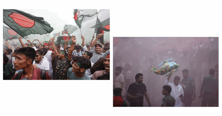 ‘শেখ হাসিনা পালাইছে’ স্লোগানে উত্তাল মানিক মিয়া অ্যাভিনিউ