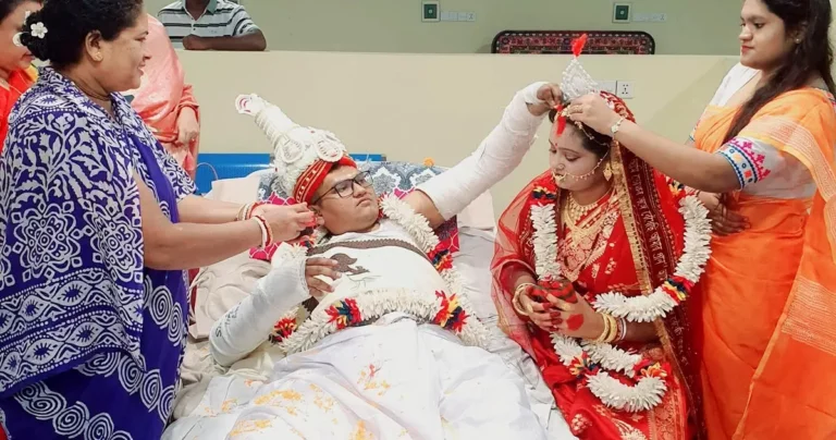 লগ্নভ্রষ্ট হওয়ার ভয়ে হাসপাতালের বেডেই বিয়ে