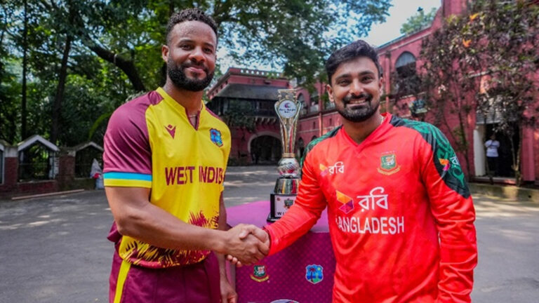টস জিতে ব্যাটিংয়ে ওয়েস্ট ইন্ডিজ
