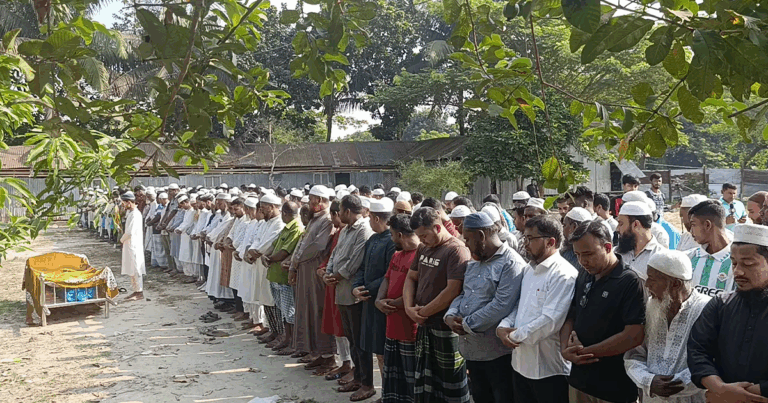 মেট্রোরেল বিয়ারিং প্যাড খুলে পড়ে নিহত কালামের দাফন সম্পন্ন