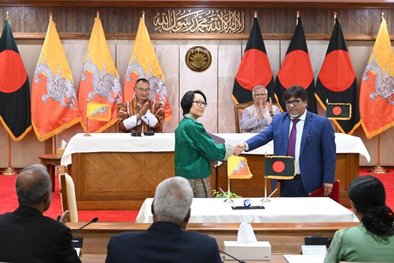 বাংলাদেশ ও ভুটানের মধ্যে দুইটি সমঝোতা স্মারক সই