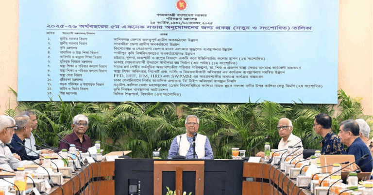একনেক সভায় ৭ হাজার ১৫০ কোটি টাকার ১২ প্রকল্প অনুমোদন