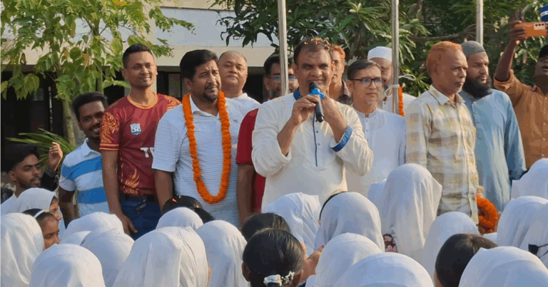 নিজ নির্বাচনি এলাকায় গণসংযোগ করেছেন নুর উদ্দিন আহমেদ