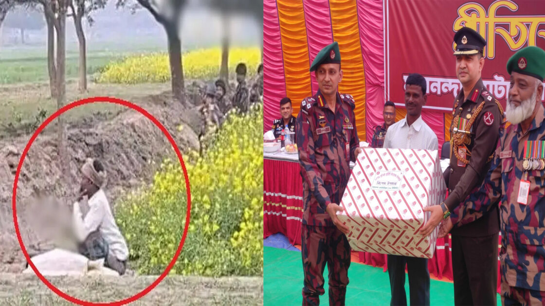 সীমান্তে কাস্তে হাতে ভাইরাল কৃষক বাবুলকে সংবর্ধনা দিলো বিজিবি