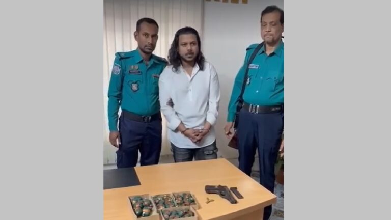 হাদি হত্যায় মোটরসাইকেল চালকের ঘনিষ্ঠ সহযোগী অস্ত্রসহ গ্রেপ্তার