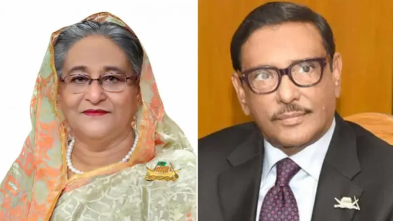 শেখ হাসিনা ও ওবায়দুল কাদেরসহ ১৭ জনের দেশত্যাগে নিষেধাজ্ঞা