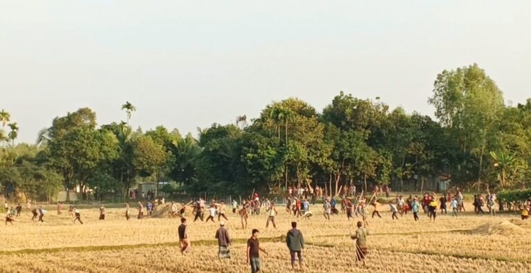 খড় শুকানো নিয়ে দুই গ্রামের সংঘর্ষ, আহত শতাধিক