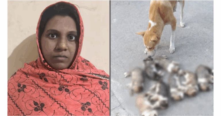 বস্তাবন্দি করে ৮ কুকুরছানা হত্যা, সেই নারী গ্রেপ্তার
