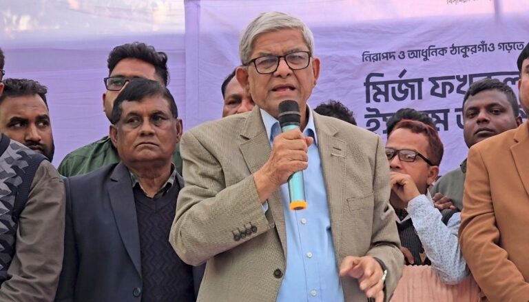 তারেক রহমানকে প্রধানমন্ত্রী করে দেশকে শান্তির পথে এগিয়ে নিই: মির্জা ফখরুল
