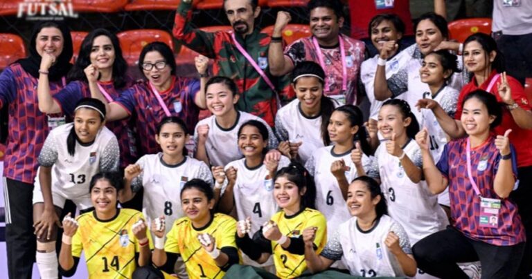 সাফ নারী ফুটসাল চ্যাম্পিয়ন বাংলাদেশ