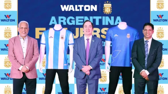 আর্জেন্টিনা ফুটবল দলের ফ্যান জার্সি উন্মোচন