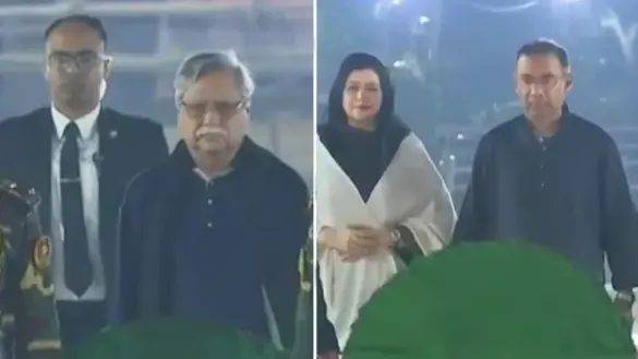 একুশের প্রথম প্রহরে শহীদ মিনারে রাষ্ট্রপতি ও প্রধানমন্ত্রীর শ্রদ্ধা