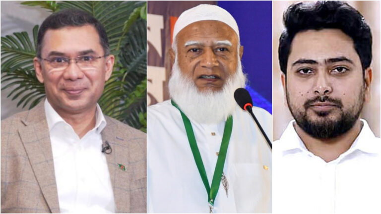 আজ জামায়াত আমির ও নাহিদ ইসলামের বাসায় যাবেন তারেক রহমান