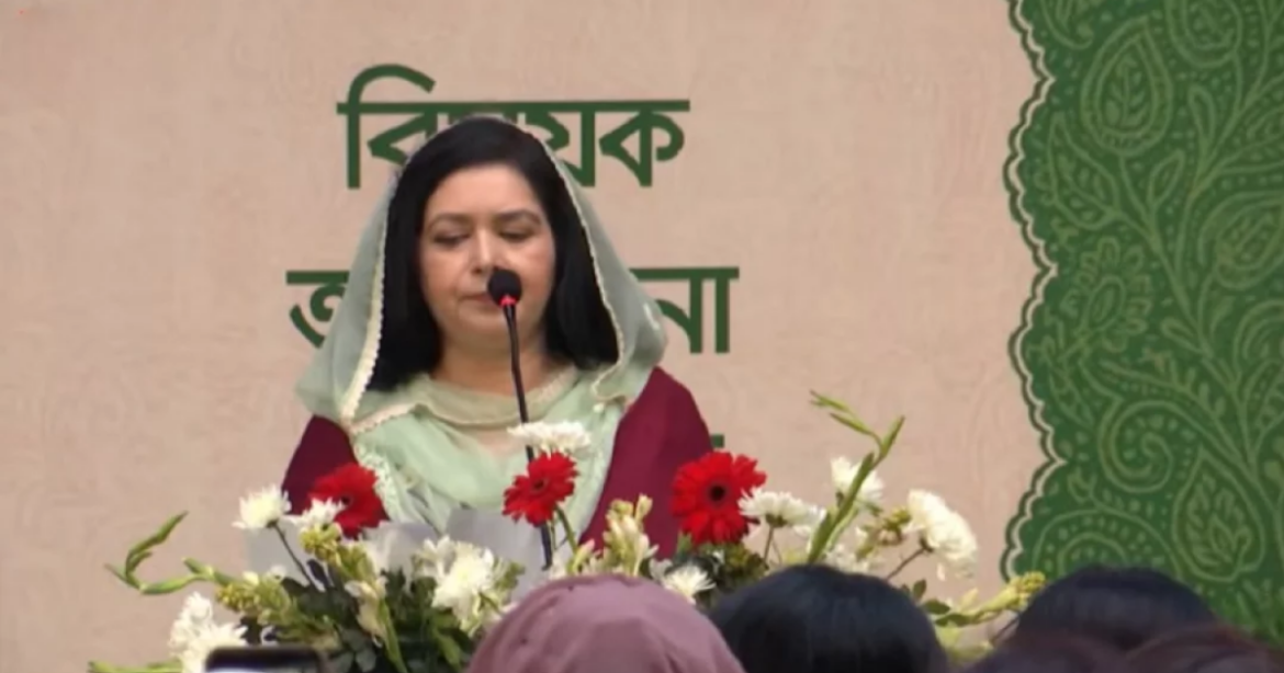 বিএনপি জয়ী হলে নারীবান্ধব একটি সরকার প্রতিষ্ঠা করা হবে আশ্বস্ত করেছেন দলটির চেয়ারম্যান তারেক রহমান স্ত্রী ডা. জুবাইদা রহমান।