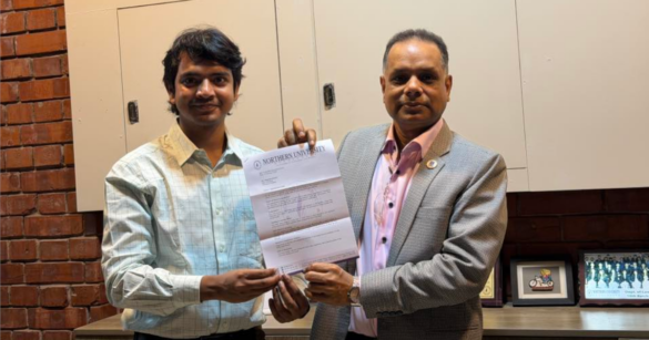 বেসরকারি বিশ্ববিদ্যালয় 'নর্দান ইউনির্ভাসিটি আব বাংলাদেশ’-এ শিক্ষক হিসাবে নিয়োগ পেয়েছেন আলোচিত ডাকসু ভিপি প্রার্থী (স্বতন্ত্র) শামীম হোসেন।