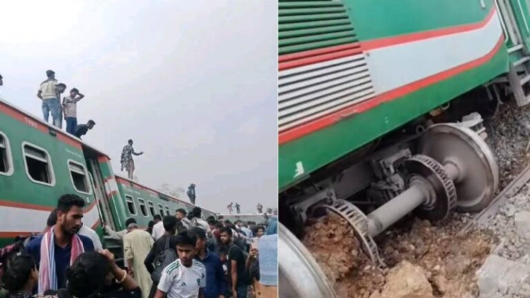 সান্তাহারে নীলসাগর এক্সপ্রেস লাইনচ্যুত, হতাহতের শঙ্কা