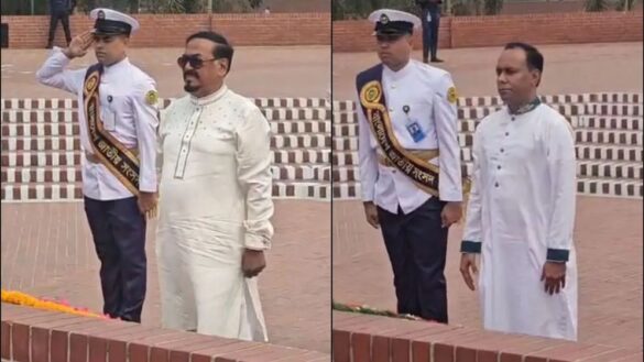 জাতীয় স্মৃতিসৌধে বীর শহীদদের স্মরণে স্পিকার ও ডেপুটি স্পিকারের শ্রদ্ধা