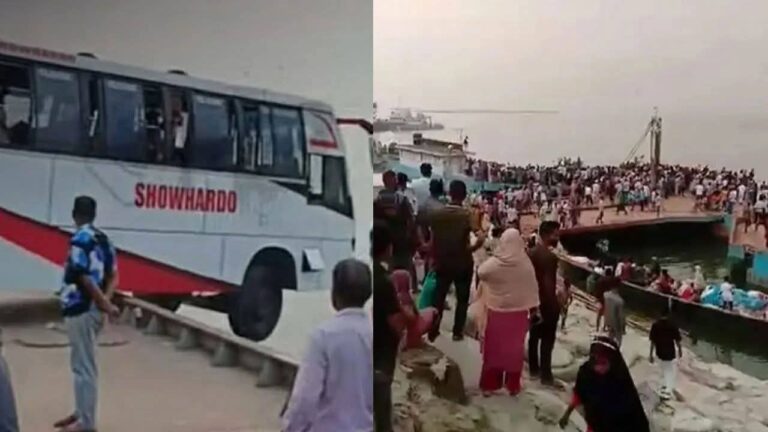 দৌলতদিয়ায় বাসটি পদ্মার ৩০ ফুট গভীরে তলিয়ে গেছে: ফায়ার সার্ভিস