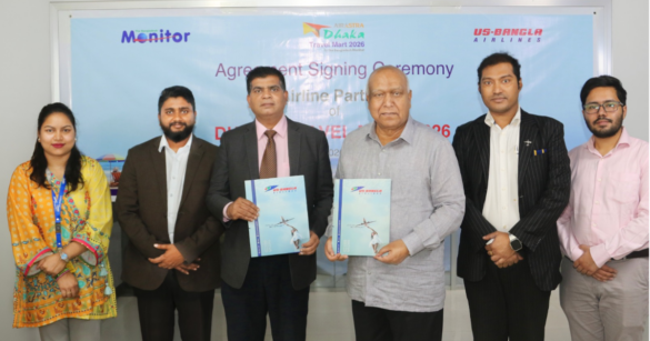 ‘ঢাকা ট্রাভেল মার্ট ২০২৬’-এর অফিসিয়াল এয়ারলাইন পার্টনার হিসেবে যুক্ত হয়েছে ইউএস-বাংলা এয়ারলাইন্স।