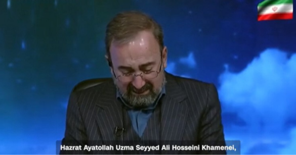 ইরানের সর্বোচ্চ নেতা আয়াতুল্লাহ আলী খামেনি'র মৃত্যুসংবাদ পাঠ করতে গিয়ে কান্নায় ভেঙে পড়েন রাষ্ট্রীয় টেলিভিশনের এক উপস্থাপক।