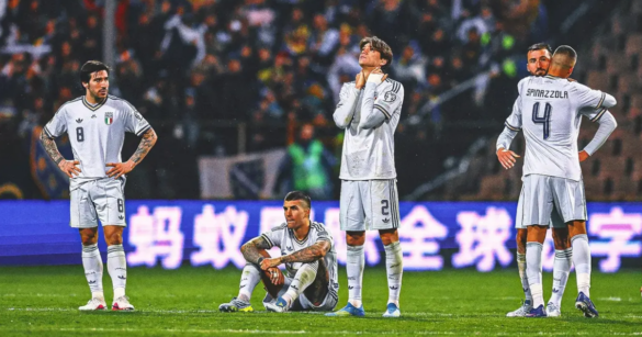 টানা তৃতীয়বার বিশ্বকাপ খেলার যোগ্যতা অর্জনে ব্যর্থ হলো ফুটবল ইতিহাসের অন্যতম পরাশক্তি ইতালি ।