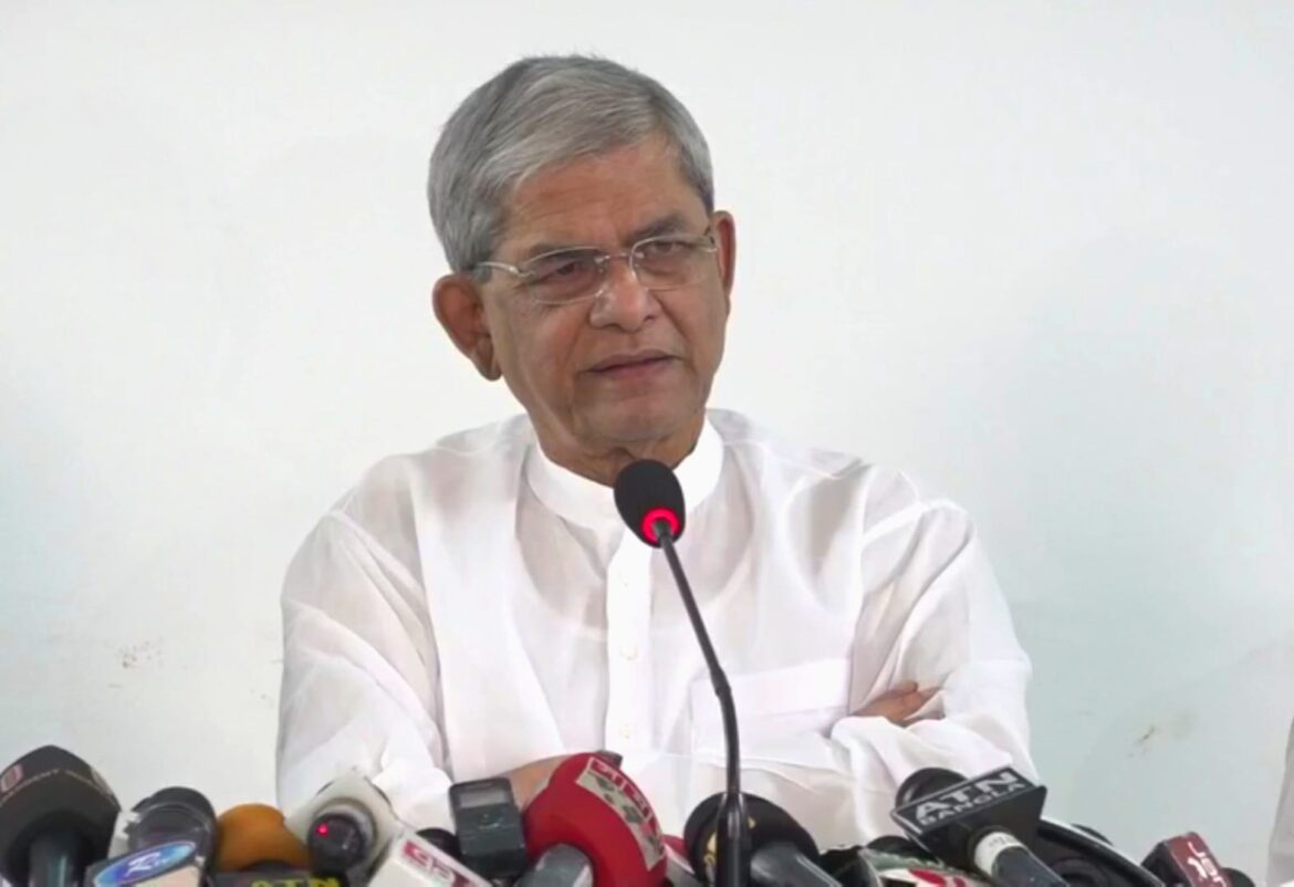 বিএনপি মহাসচিব ও স্থানীয় সরকার, পল্লী উন্নয়ন ও সমবায় মন্ত্রী মির্জা ফখরুল ইসলাম আলমগীর।