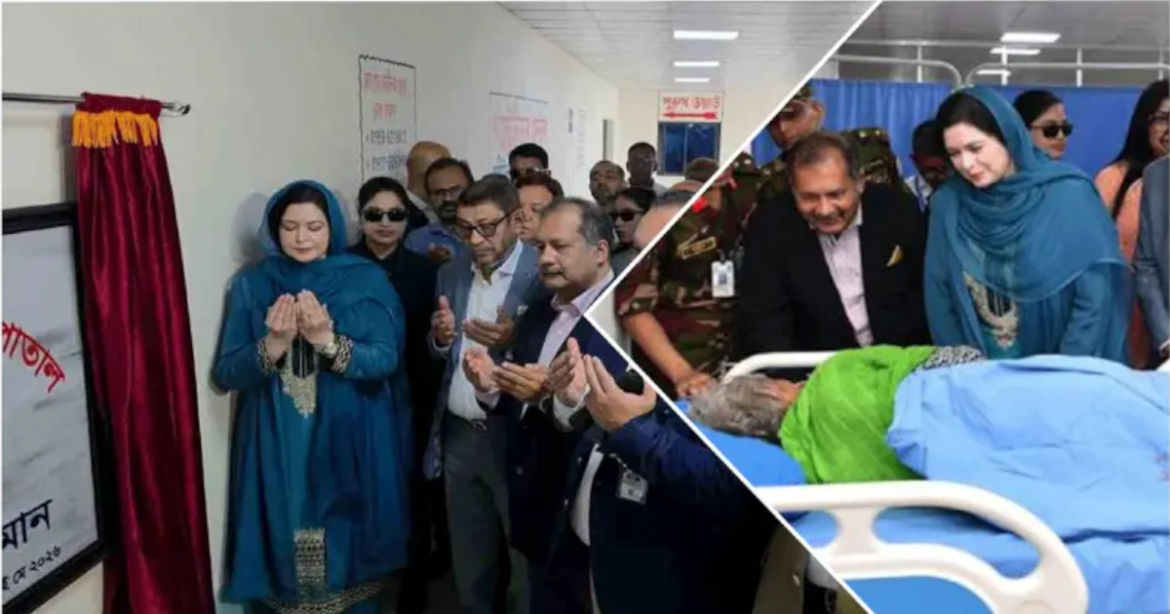 কুর্মিটোলা জেনারেল হাসপাতালে ৫০ শয্যার আইসিইউ বেড উদ্বোধন করেছেন প্রধানমন্ত্রী তারেক রহমান স্ত্রী ডা. জুবাইদা রহমান।