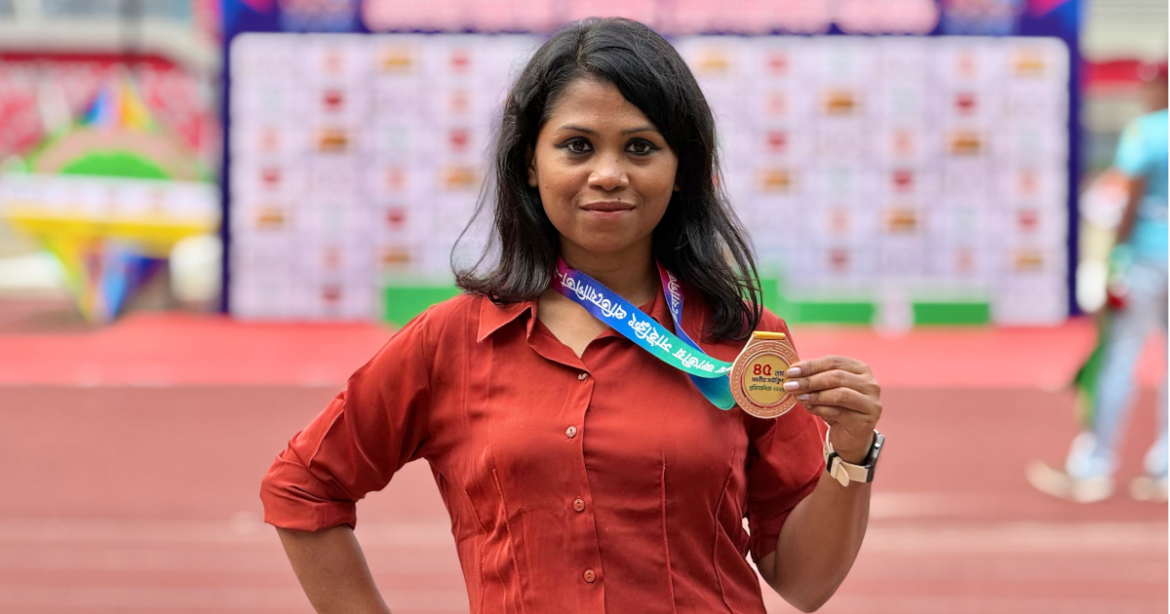 ৪৫তম জাতীয় সাইক্লিং চ্যাম্পিয়নশিপের 'ইন্ডিভিজুয়াল টাইম ট্রায়াল' উইমেন ৩০ কিলোমিটার ক্যাটাগরিতে ব্রোঞ্জ পদক জিতেছেন দীপ্ত টিভি'র ব্রডকাস্ট জার্নালিস্ট শিউলি শবনম।
