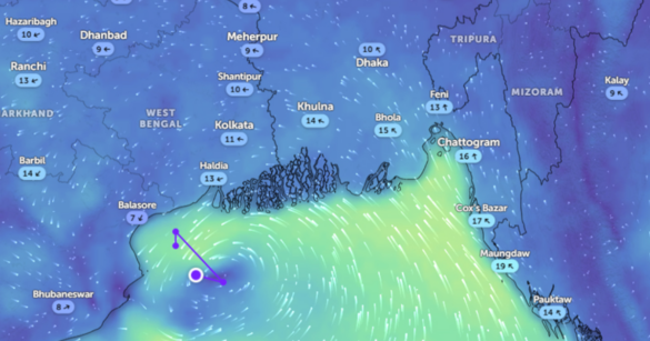 বঙ্গোপসাগর এলাকায় সৃষ্টি লঘুচাপটি ঘনীভূত হয়ে মৌসুমি নিম্নচাপে পরিণত হয়েছে।