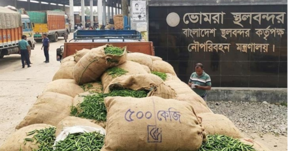 প্রায় ৯ মাস পর সাতক্ষীরা জেলার ভোমরা স্থলবন্দর দিয়ে ভারত থেকে কাঁচা মরিচ আমদানি শুরু হয়েছে।